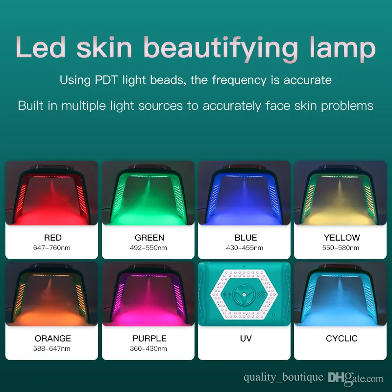Pdt Instruments Color Coding UV LED Skin Rejuvenation Instrument with EMS Microelectronic Massage ...