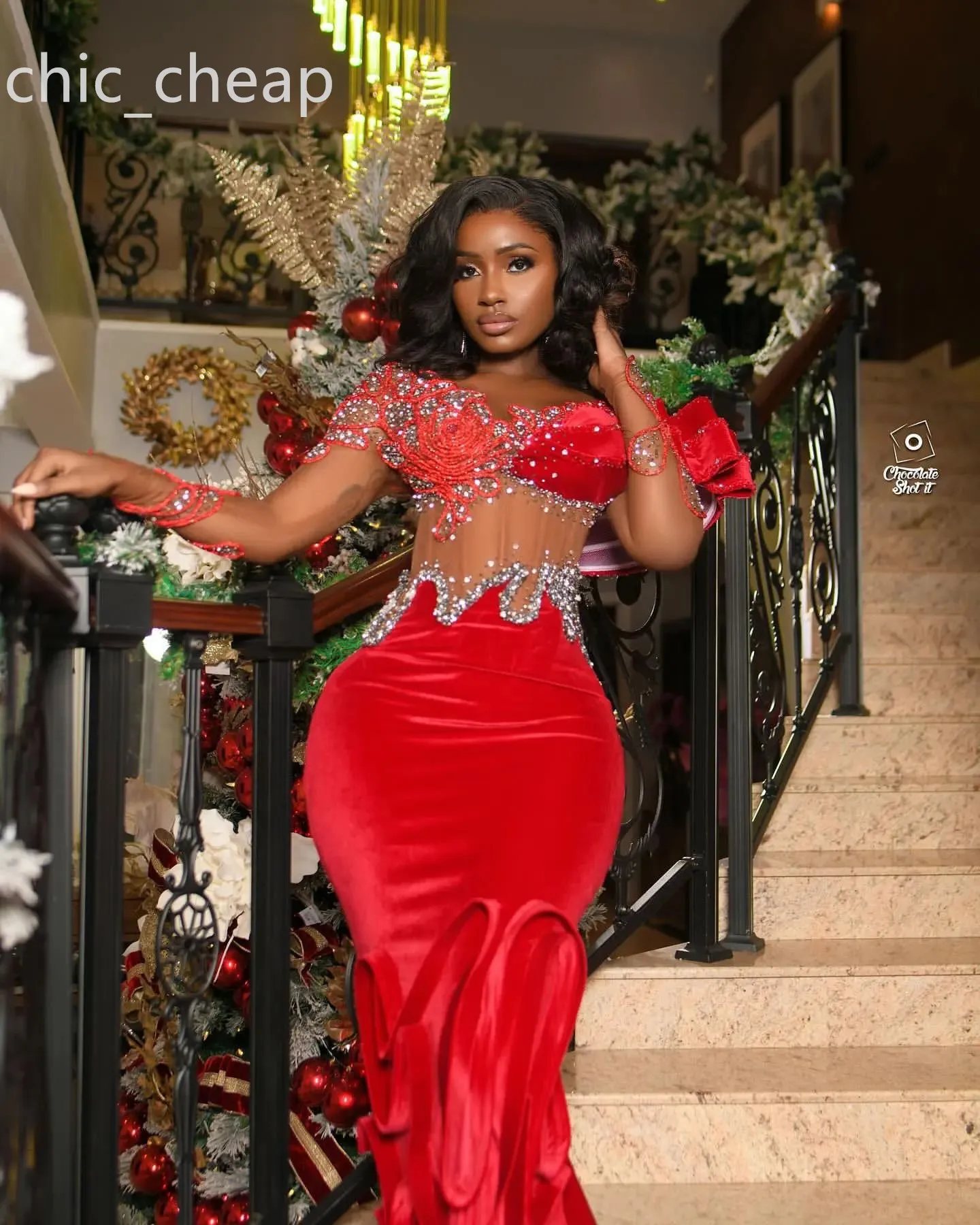 red fishtail dress prom PF9767 Red Prom/Evening Dress, Prom Frocks UK