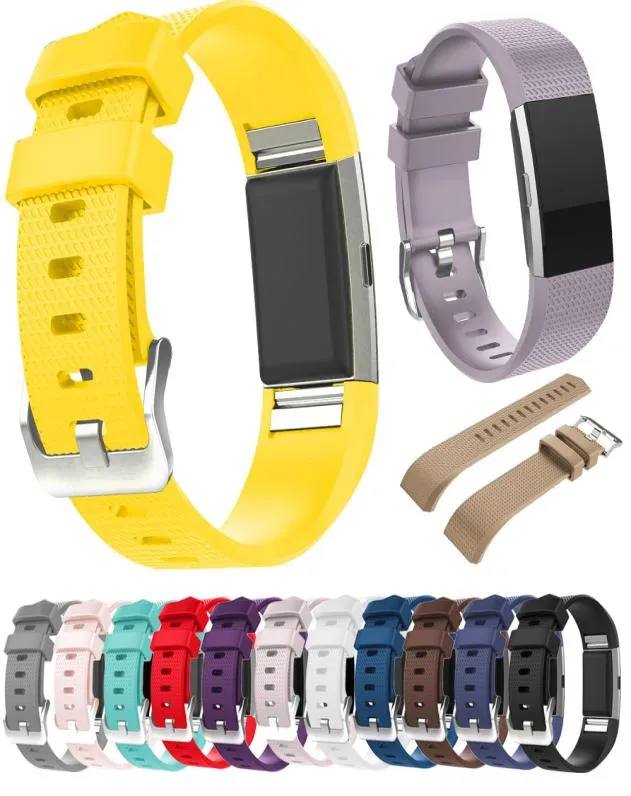 Godkvalitet Sport Soft Silicone Strap Watch Band för Fitbit Charge 2 Armband Watchband5260032