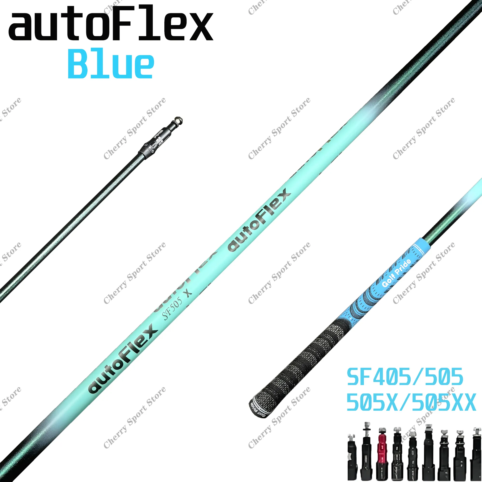 AutoFlex Driver Golf Shaft, Color Blue Graphite Club Shafts, Free Montering Hylsa och Grip, New, Flex SF505XX, SF505, SF505X, SF405