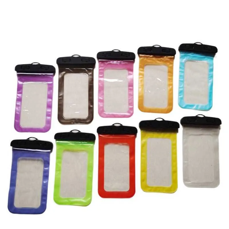 Cell Phone Cases Universal Waterproof cases for iphone 12 XR XS phone transparent clear bag swimming Dry Pouch Cover Full Protector Touch screen flexible S