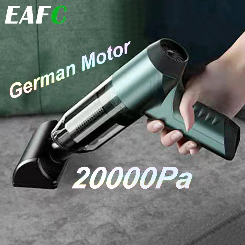 20000pa Wireless Car Vacuum Cleaner Brushless Motor Handheld Dual Suction Mini Household 231229