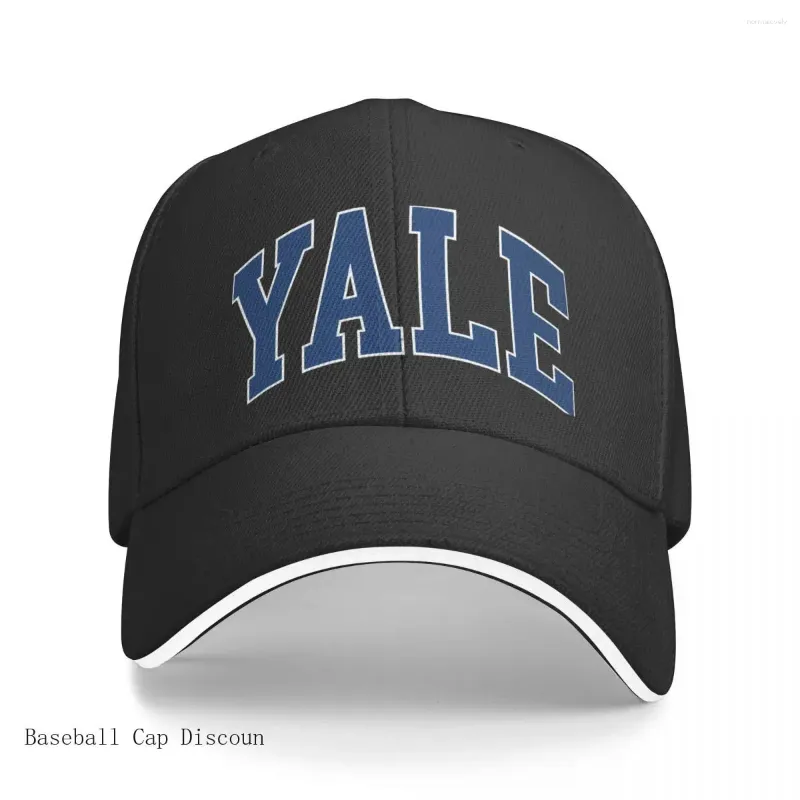 Casquettes de baseball Yale - College Font Casquette de baseball incurvée Chapeau de luxe Homme Femme