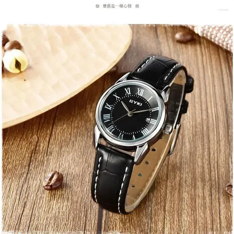 Wristwatches EYKI Brand Women Calendar Watch Ladies Leather Casual Quartz Waterproof Wristwatch Clock Simple Relogio Feminino From 78 28 DHgate