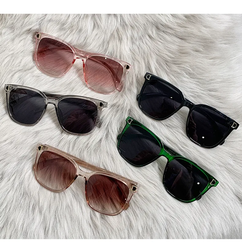 Fashion designer Oversized women costa sunglasses men mens Sunglasses Woman Brand Designers Vintage Square ladys Sun Glasses Female Big Frame Gradient Shades