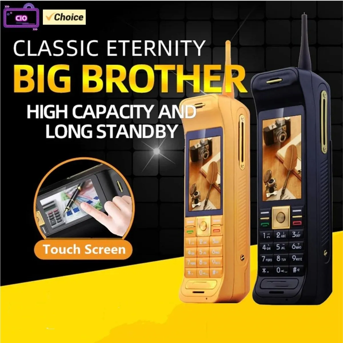 2G Big Key Cell Phone GSM Dual SIM Unlocked 2.4 Inch Screen 7S3I