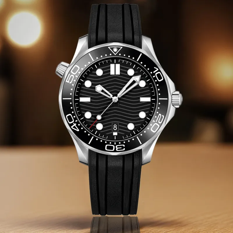 Armbandsur Designer Watches Men Watches High Quality Sea 300m/600m AAA 42mm Orologio Uomo Sapphire Glass Rubber 2813 Automatisk mekanisk Jason007 MAS