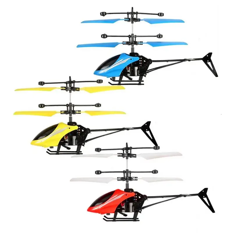 Игрушечный самолет с дистанционным управлением, индукционный вертолет, безопасный для падения, устойчивый к падению, летные игрушки, детские мини-вертолеты, дрон 231229