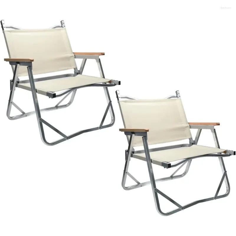 Mobilier de Camp chaises de plage pour adultes, lot de 2 chaises pliantes ultralégères et basses pour Concert, portables, avec poignée et sac pliable