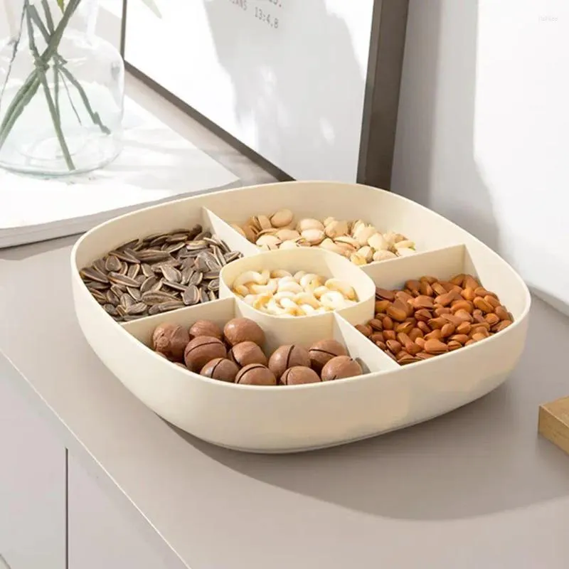 Plates Separate Compartment Storage Box Multi Compartment Dried Fruit With  Folding Handle Lid Corner Tray For Room From Lizhiibs, $15.08