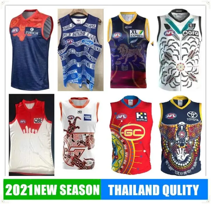 TopsTees Maglia Melbourne Fremantle Sydney Dockers Adelaide Richmond Cats Essendon Maglia da rugby della Tasmania Coast