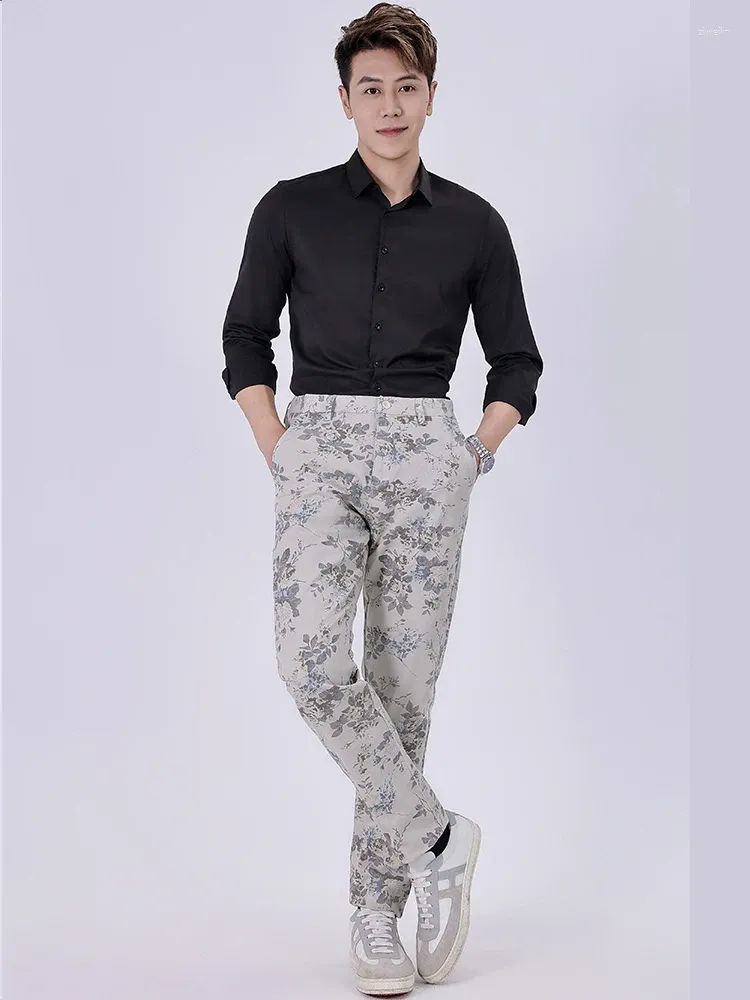 Pantalons pour hommes Casual pour hommes Pantalons 3D Baggy numérique Modèle d'impression droite Quatre saisons de haute qualité