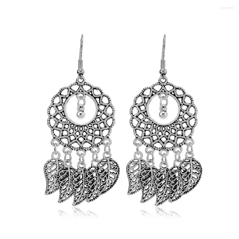 Dangle Earrings Vintage Beach Exotic Pendant Alloy Multimatch Hollowed Out Fashion Demure Artistic Banquet Jewelry Gift