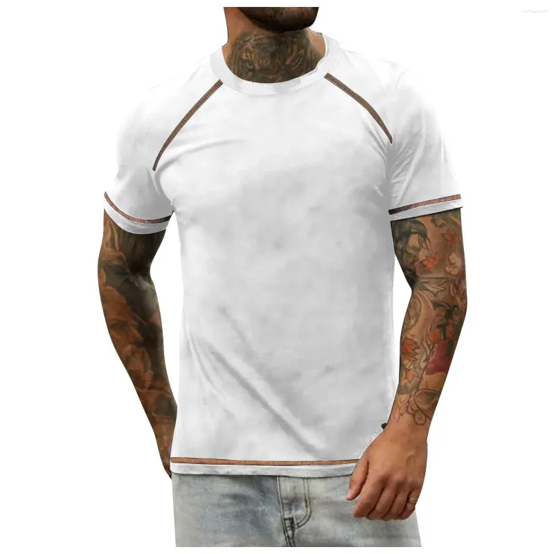 Men's T Shirts Customized Your Own Design T-Shirt Custom Print Po Logo Diy Clothes Male Contrast Patchwork