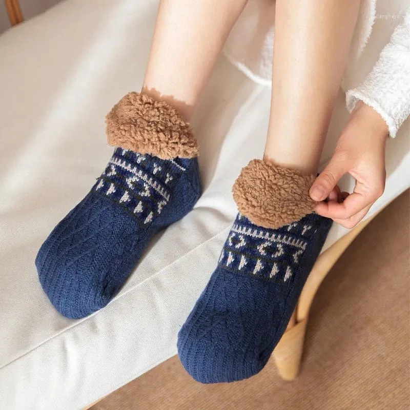 Sports Socks Autumn Winter Floor Adhesive Dots Anti Slip Home Insulation Warm Comfortable Postpartum Sleep Carpets Slippers