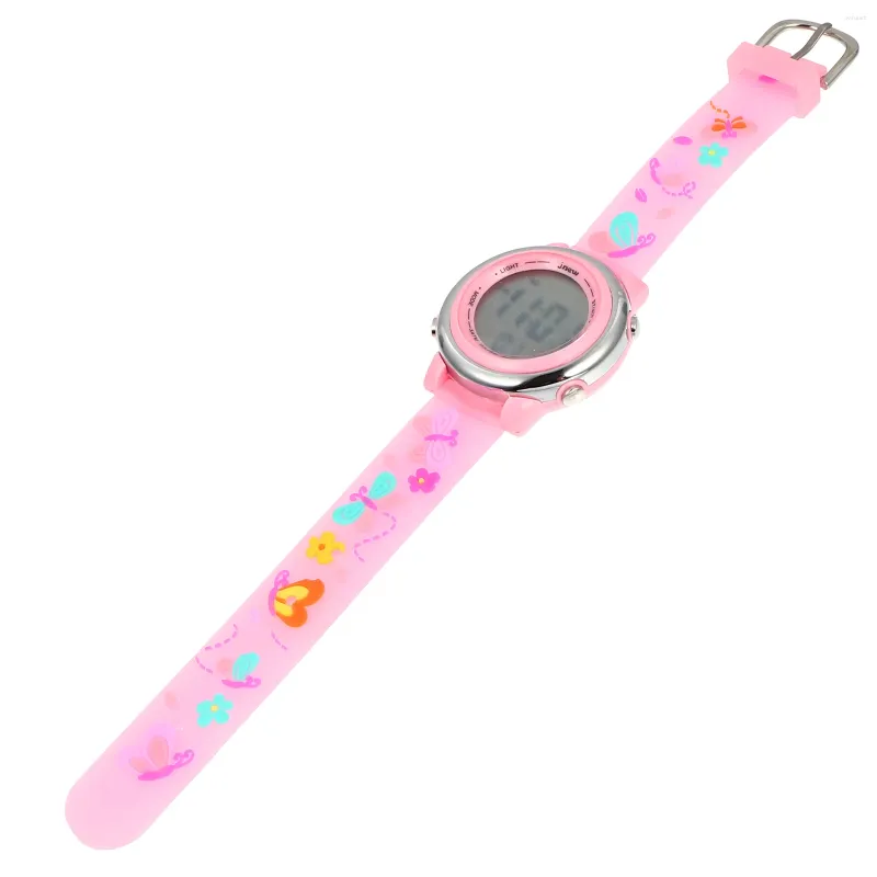 Wristwatches Student Watch Cartoon Kids Stainless Steel Boy Sports Children LED Boys Wrist Water Proof