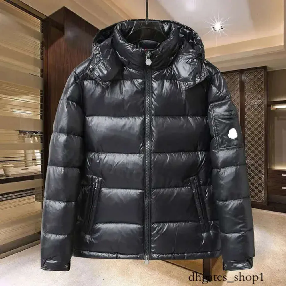 Giacca da uomo Piumino da uomo in stile opaco brillante Giacche invernali alla moda da donna Giacca Monclair ispessita antivento con cappuccio di marca di lusso 55 45