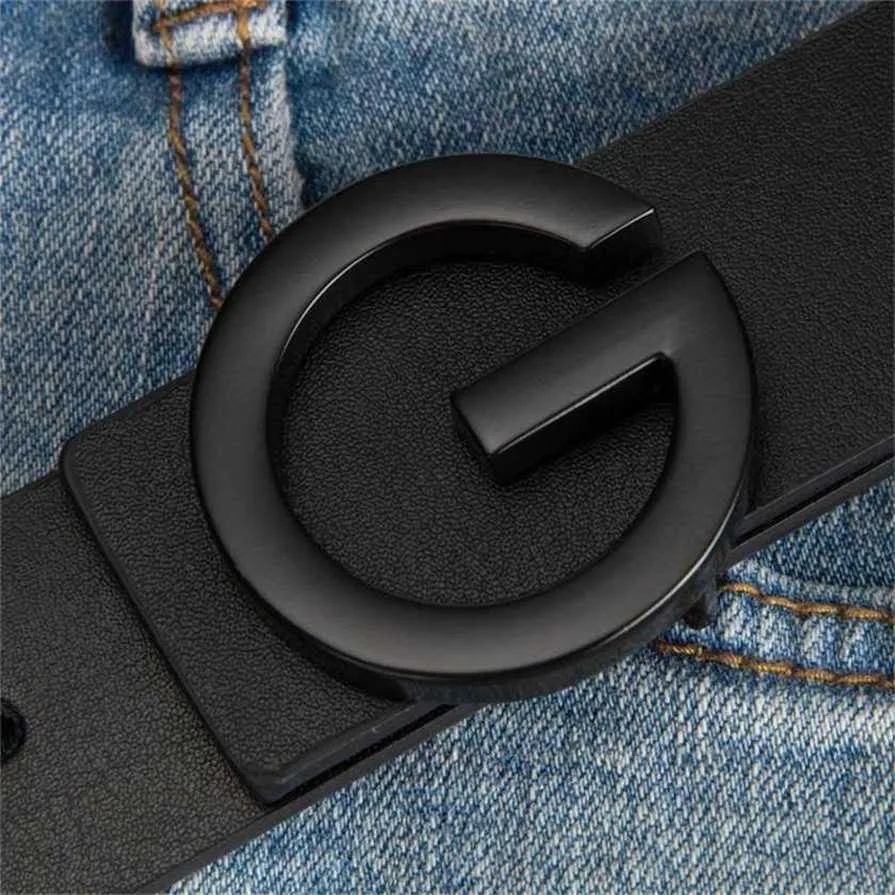 Ceinture de pantalon JEEP à boucle lisse pour hommes, édition coréenne, Simple, en cuir de vache, pour jeunes et moyens, nouvelle collection 55%