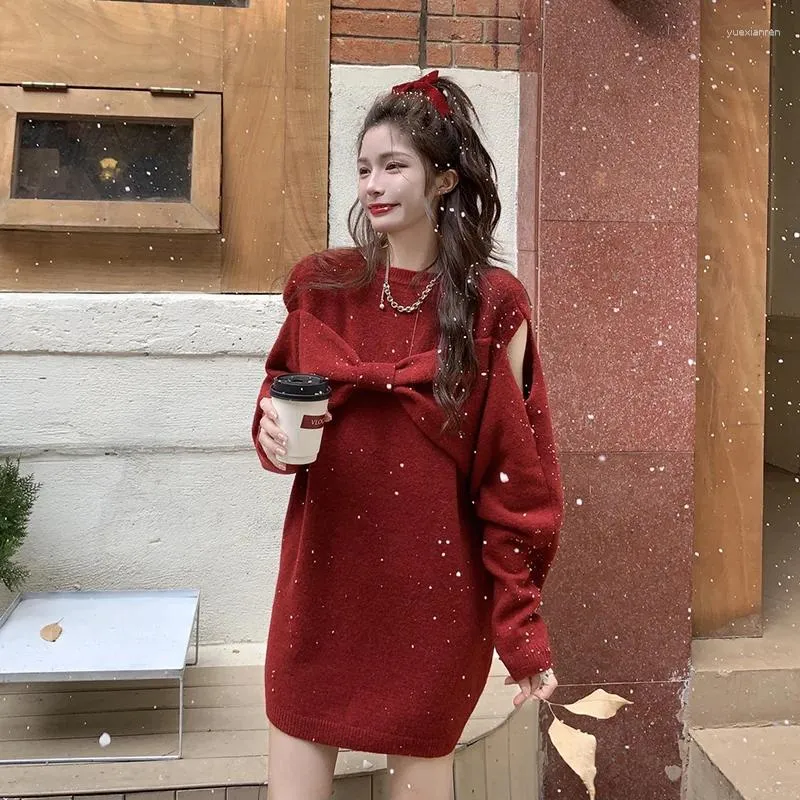 Dress with sales sweater underneath