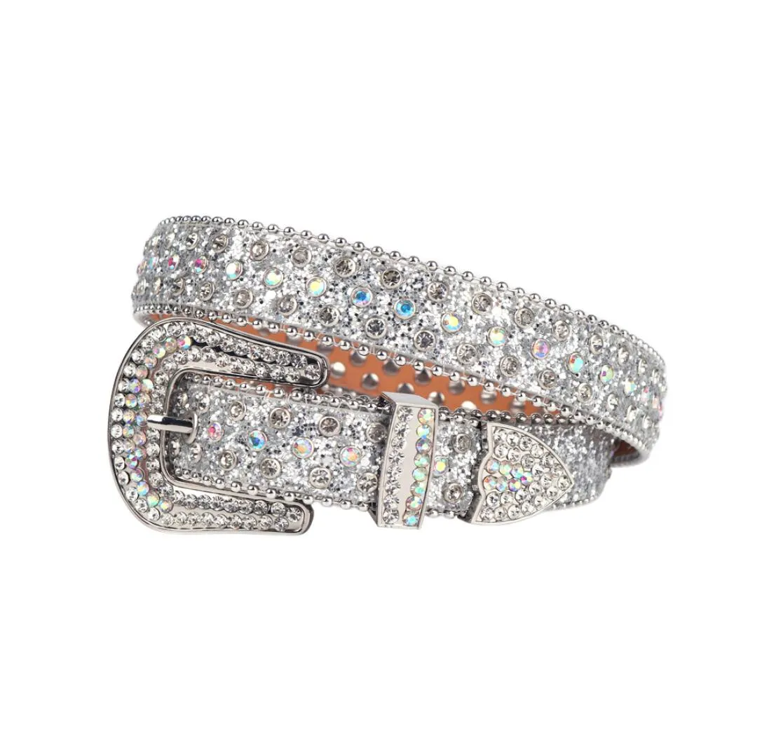 BLING Luxury Strap Rhinestones Kid Belt Diamond Studded Belt för pojkar och flickor Cowboy Cowgirl3544561