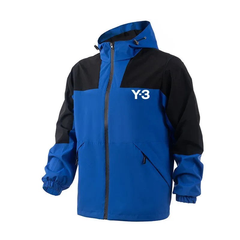 Men's Jackets Brand Y3 Y-3 Men Fashion Casual Hooded Mens Coats Autumn Winter Windproof Jacket Clothing Chaquetas Hombre Men Waterproof Breathable Jacket 76