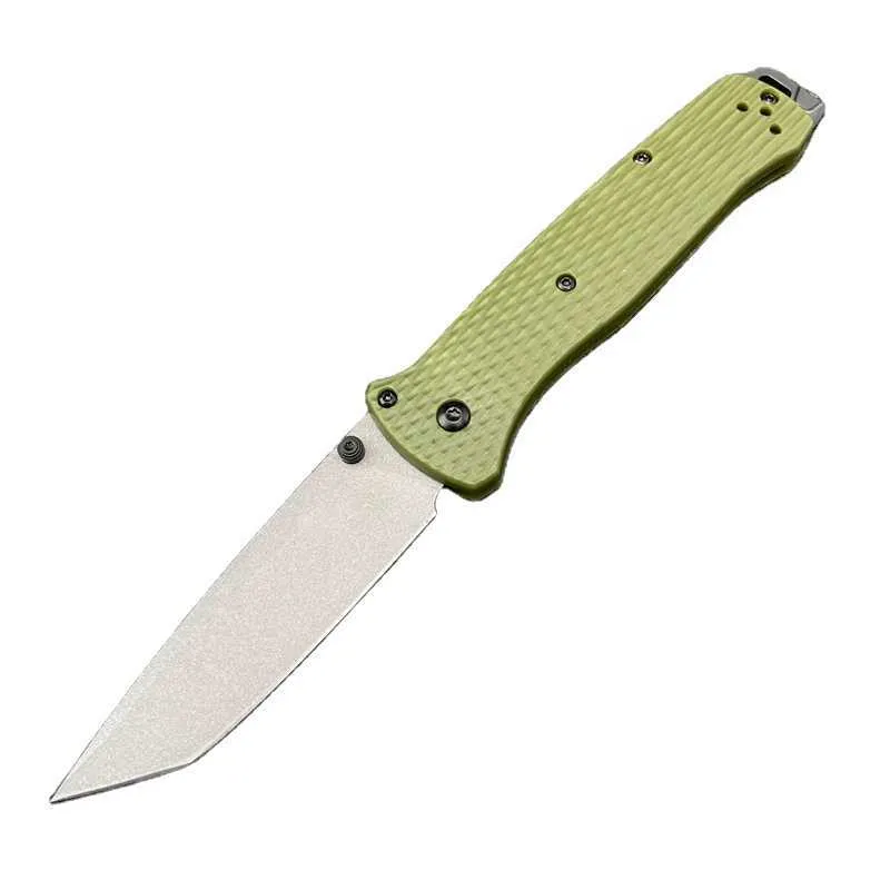 Bailout 537 Green Nylon wave fibre Handle Pocket Knife Folding Camping Hunting Tactical EDC Knives
