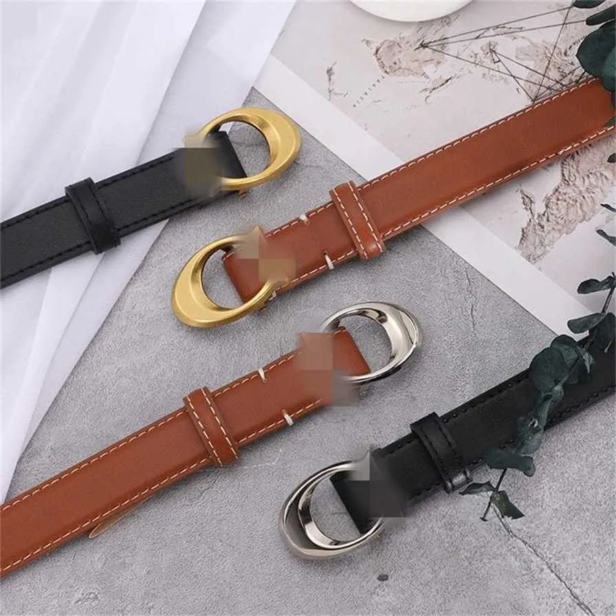 Ceinture de styliste en fer à cheval pour femmes, nouvelle collection de célébrités d'internet, boucle de chariot, en cuir de vache, tendance, style ins, fin, 56%