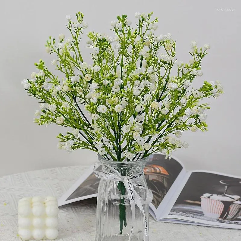 Fleurs décoratives 34cm, souffle de bébé, gypsophile artificielle en plastique, Arrangement de Bouquets floraux DIY pour décoration de mariage et de maison