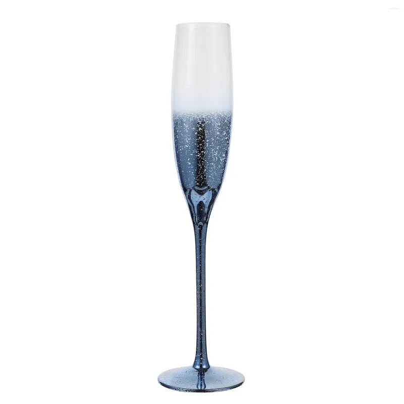 Copos de vinho estrela taça de cristal criativo azul taças flautas vermelhas para banquete de casamento matizado