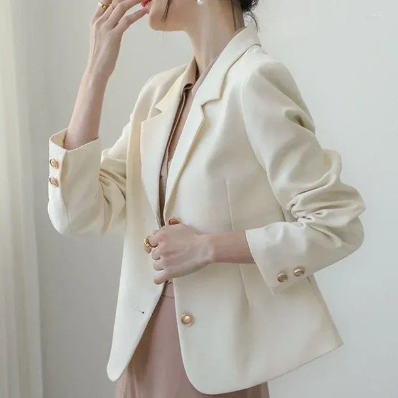 Abiti da donna Giacca Cappotti solidi per abiti da donna Blazer Donna Capispalla rosa Bianco Abbigliamento e offerte primaverili giovanili