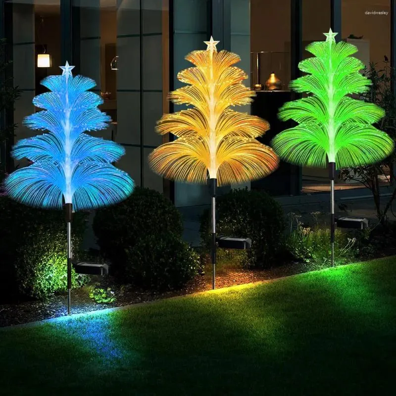 Solar Christmas Pathway Lights Garden Jellyfish Led Outdoor Waterproof Decor Yard Patio Lawn Stake