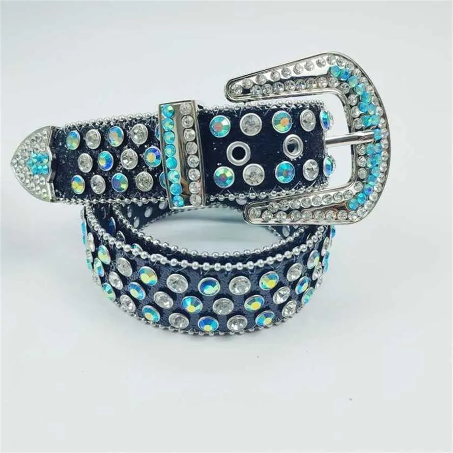 50% rabatt designer Nya kvinnors band akrylpunkfärg Pärlescent Water Diamond Three-Piece Style Spicy Girl Belt