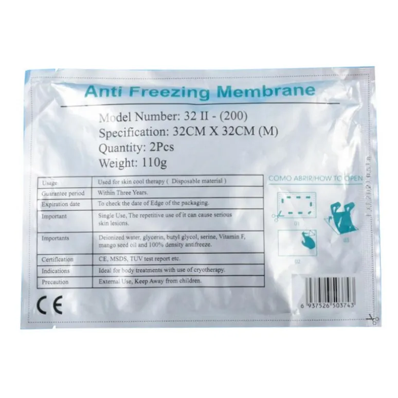 Autres soins de santé 100pcs / paquet Cryo Pad Fat Gel Antigel Membrane Pads pour le traitement par congélation DHL
