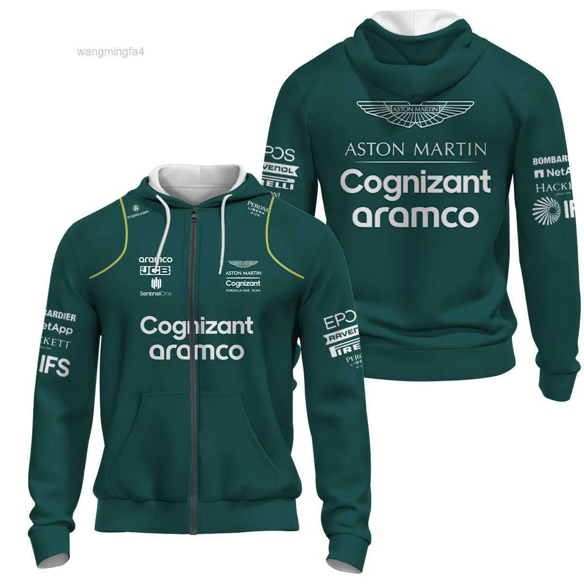 2024 trend new stylemen's Hoodies Sweatshirts Comforters Sets Straight Spring Autumn 3d Printed Hooded Cardigan F1 Racing Men's Team Uniform
