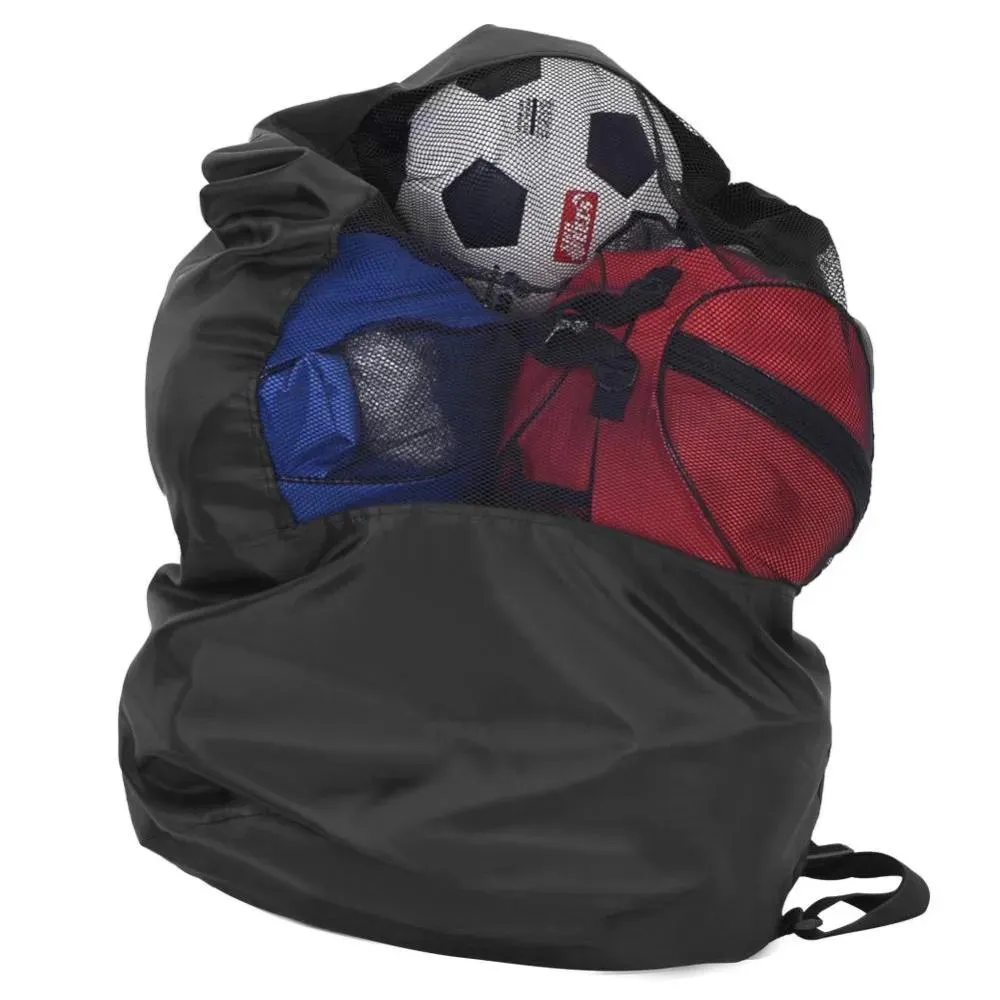 Bolsa portátil para bolas, basquete, futebol, vôlei, futebol, esportes ao ar livre, malha de ombro, cordão, suporte de armazenamento