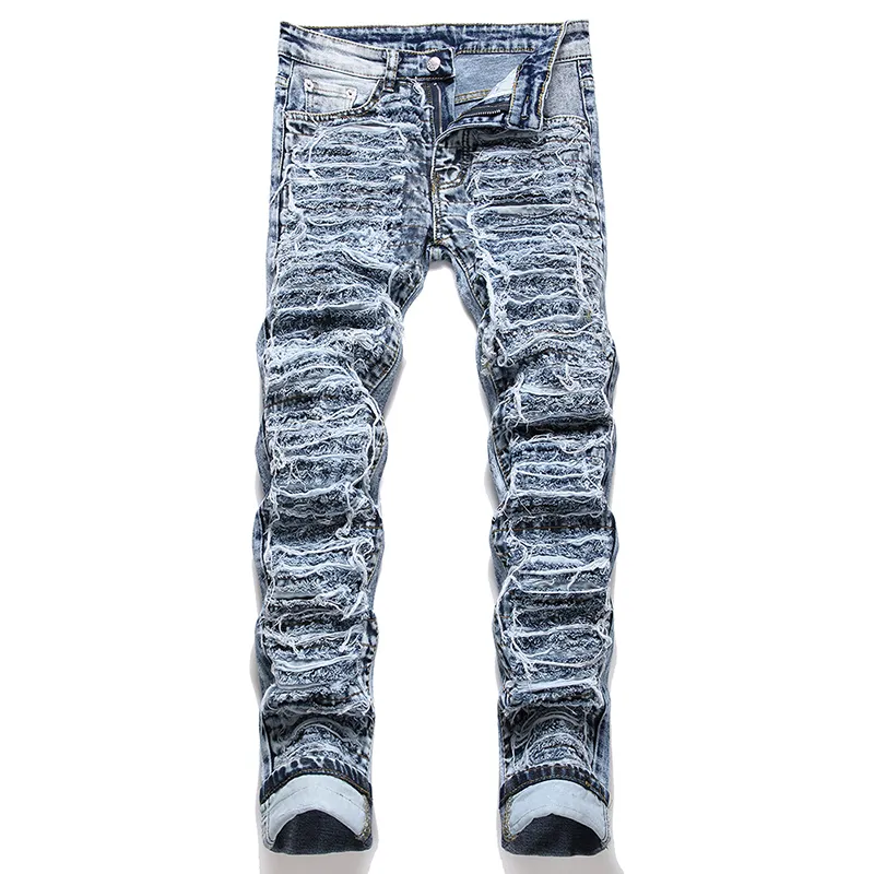 DHgate.com:Mens Ripped Fringe Patches Jeans, Spring Autumn DHgate.com:Mens Ripped Fringe Patches Jeans, Spring Autumn