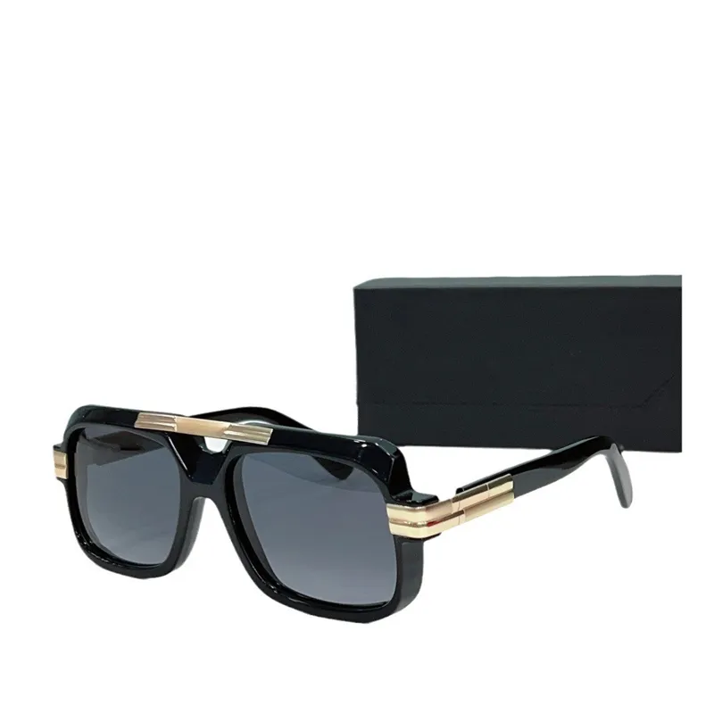 Nowe męskie damskie okulary przeciwsłoneczne dla mężczyzn i kobiet Mod663 Styl Square Black Frame Outdoor Uv400 może zrobić receptę.