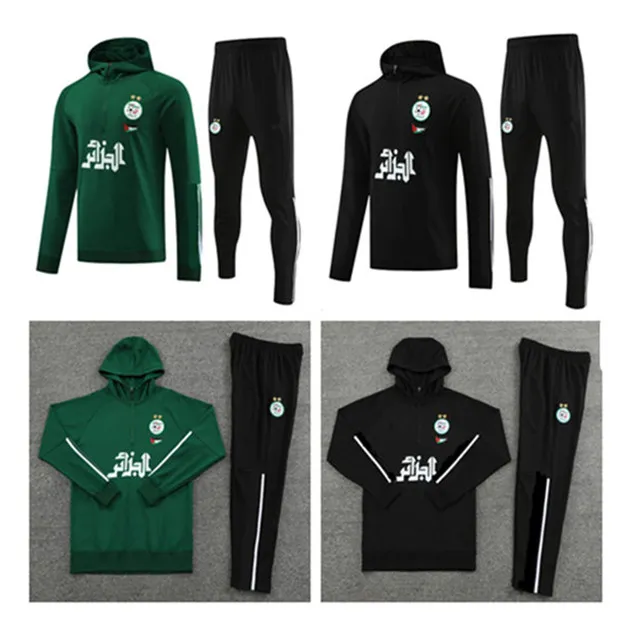 2023 2024 Algeriet Tracksuit Soccer Jersey 23 24 Algerie Mahrez Bennacer Survetement Maillots de Foot Men Kids Football Training DU