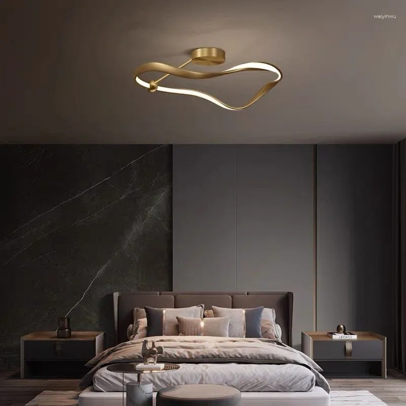Lampki sufitowe Nowoczesne urządzenia do salonu Lekkie luksusowe urządzenie LED jadalnia do szklanej lampy domowej