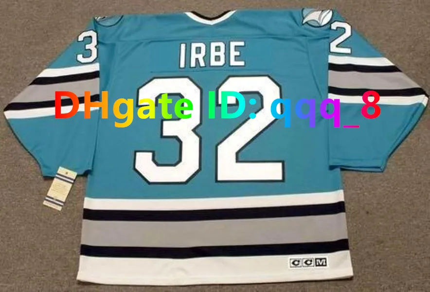 Owen Nolan Arturs Irbe CCM Throwback Sharks Hockey Jersey