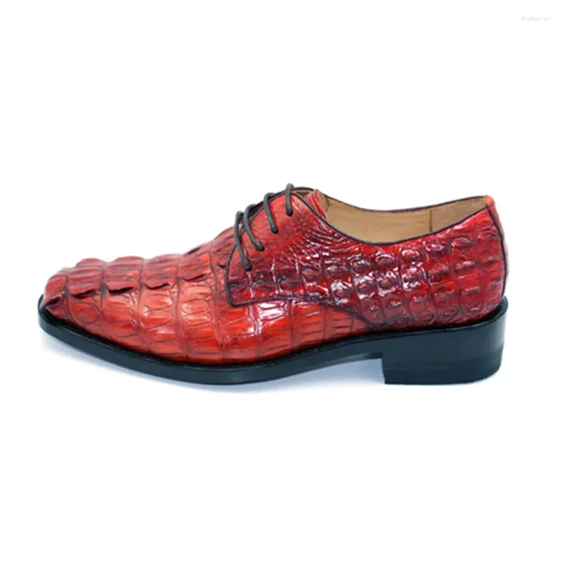 2025Dress Shoes Hulangzhishi Mport Crocodile Leather Pure Manual Men Business Casual Formal