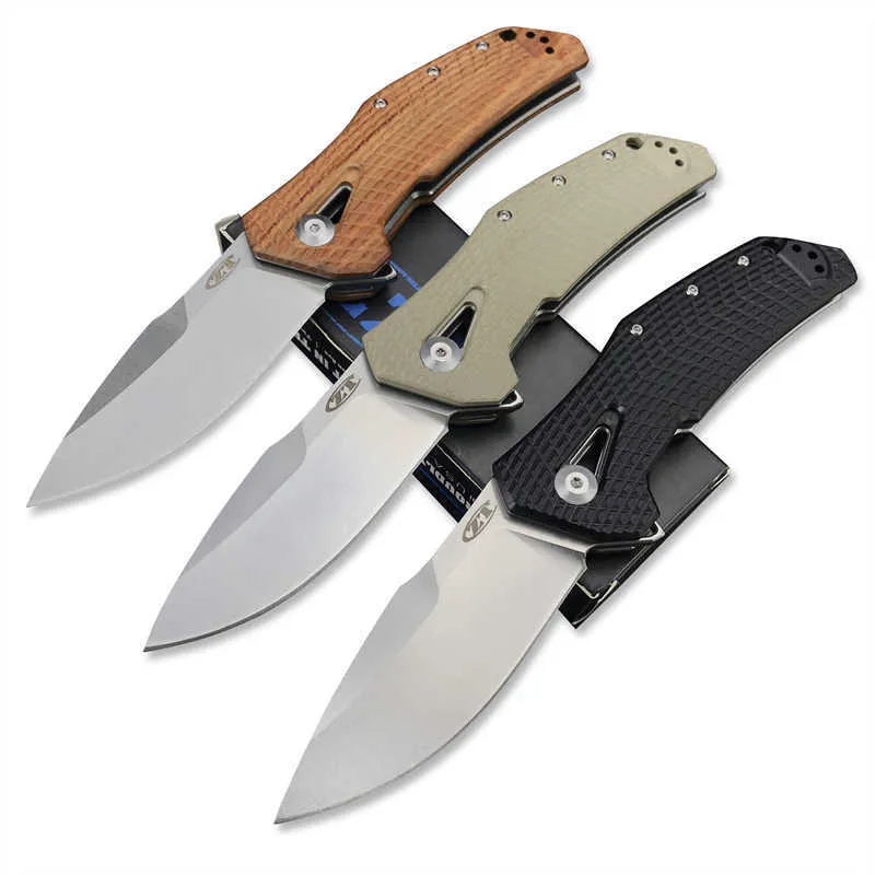 ZT 0308 Outdoor Tactical Hunting EDC knives G10 Handle Camping Survival tool Folding Pocket Knife