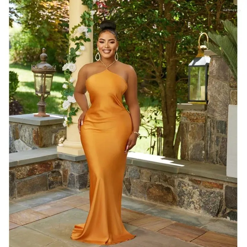 slim fit dress slacks Gold Sequin Halter Maxi Dress – Selene Dress main image 0