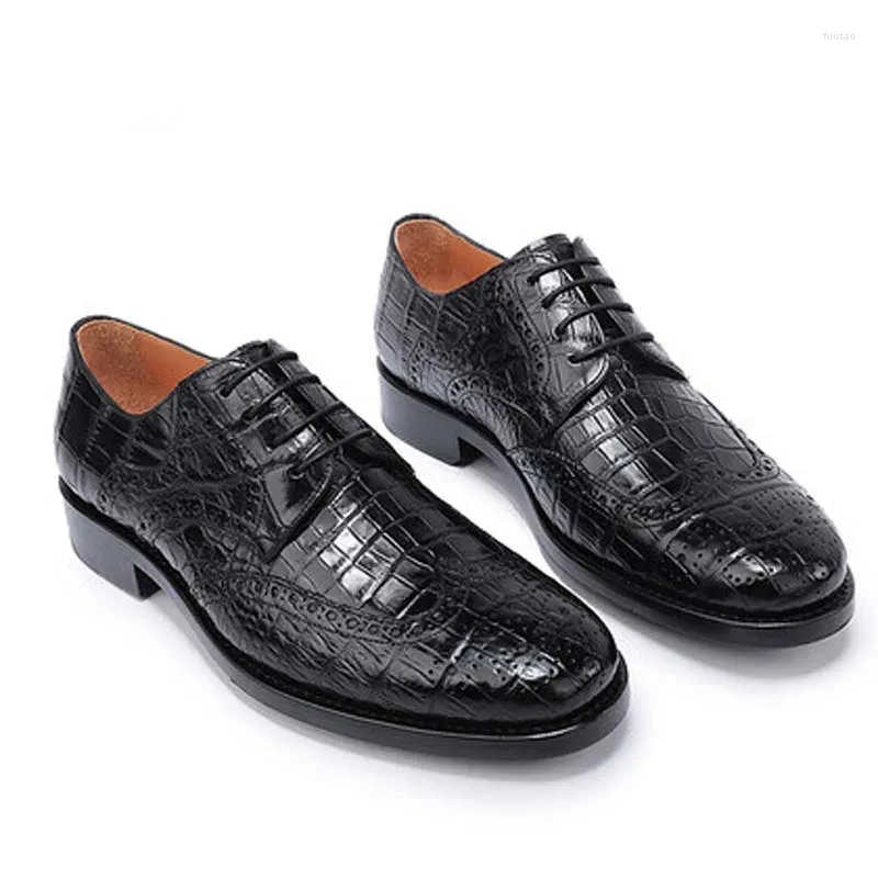 Kleidschuhe Weitasi Arrival True Men Crocodile Pure Manual Business Leisure Formal