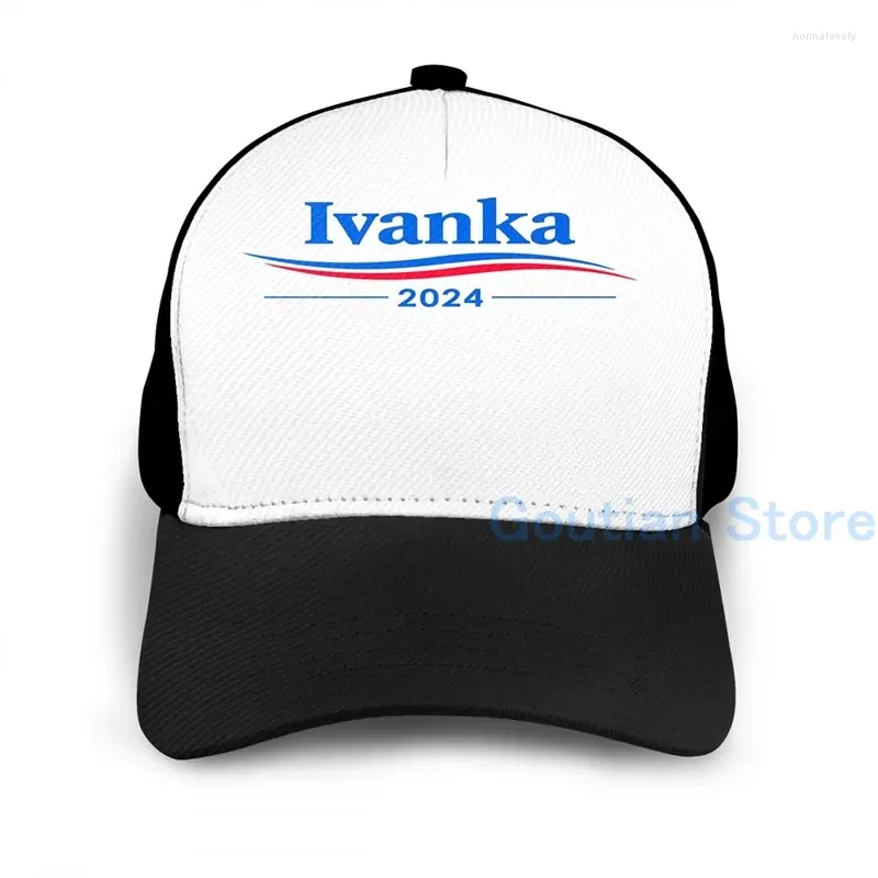 Gorras de bola Moda Ivanka 2024 Gorra de baloncesto Hombres Mujeres Impresión gráfica Negro Unisex Adulto Sombrero