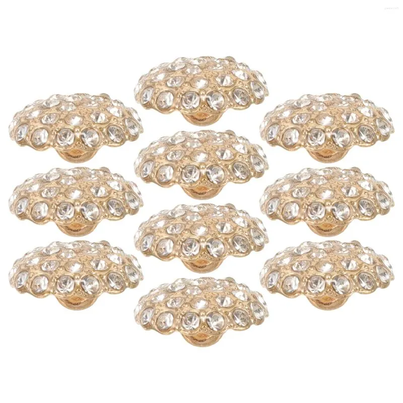 Broches 10 peças botões de manto para costurar roupas suprimentos luxuosos prendedores de roupas casaco metal acessórios diy substituição feminina