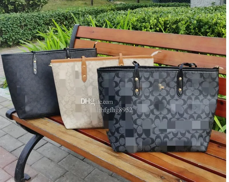 Şehir Tote Tote Çanta Lüks Çantalar Omuz Çantaları Çapraz Vücut Çiçek Harfleri Büyük Kapasiteli Kadın Moda Kılıfları Çok Fonksiyonlu Alışveriş Çantası Klasik 63