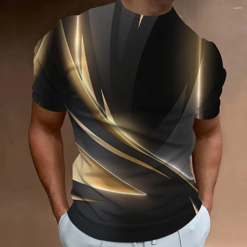 Koszulka męska 3D dla mężczyzn moda moda modna trend streetwearu wypoczynek o krótkim rękawie o dużej koszule