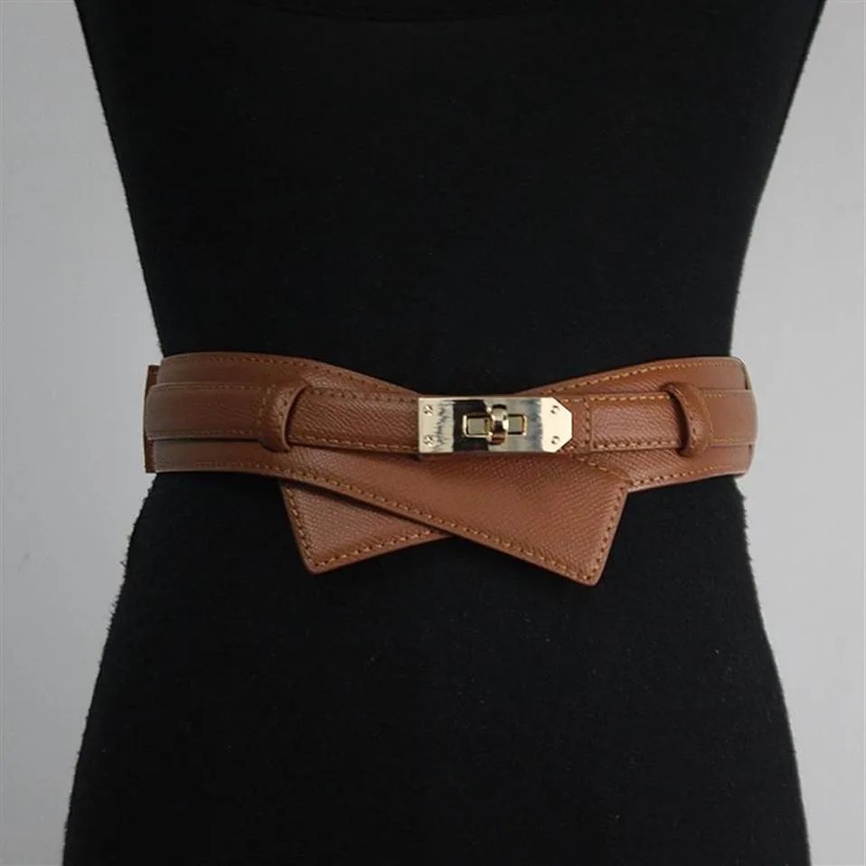 Ceintures Kelly's Belt Large Couverture de taille pour femmes Décoration en cuir 100 avec pull manteau robe Kelly H Button326l