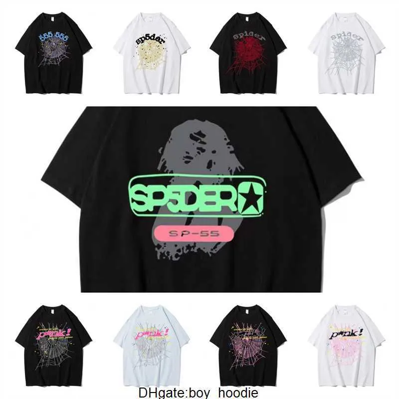 T-shirts hommes 2024 World Wide Spider T-shirt Hommes Femmes 1 Brown Young Thug Sp5der T-shirt 555555 Tops Shadow Graphic Manches courtes T221130 JHDO